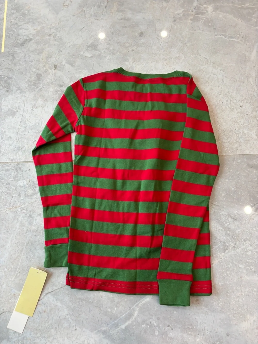 Kids Holiday Striped Pajama Set - Green & Red